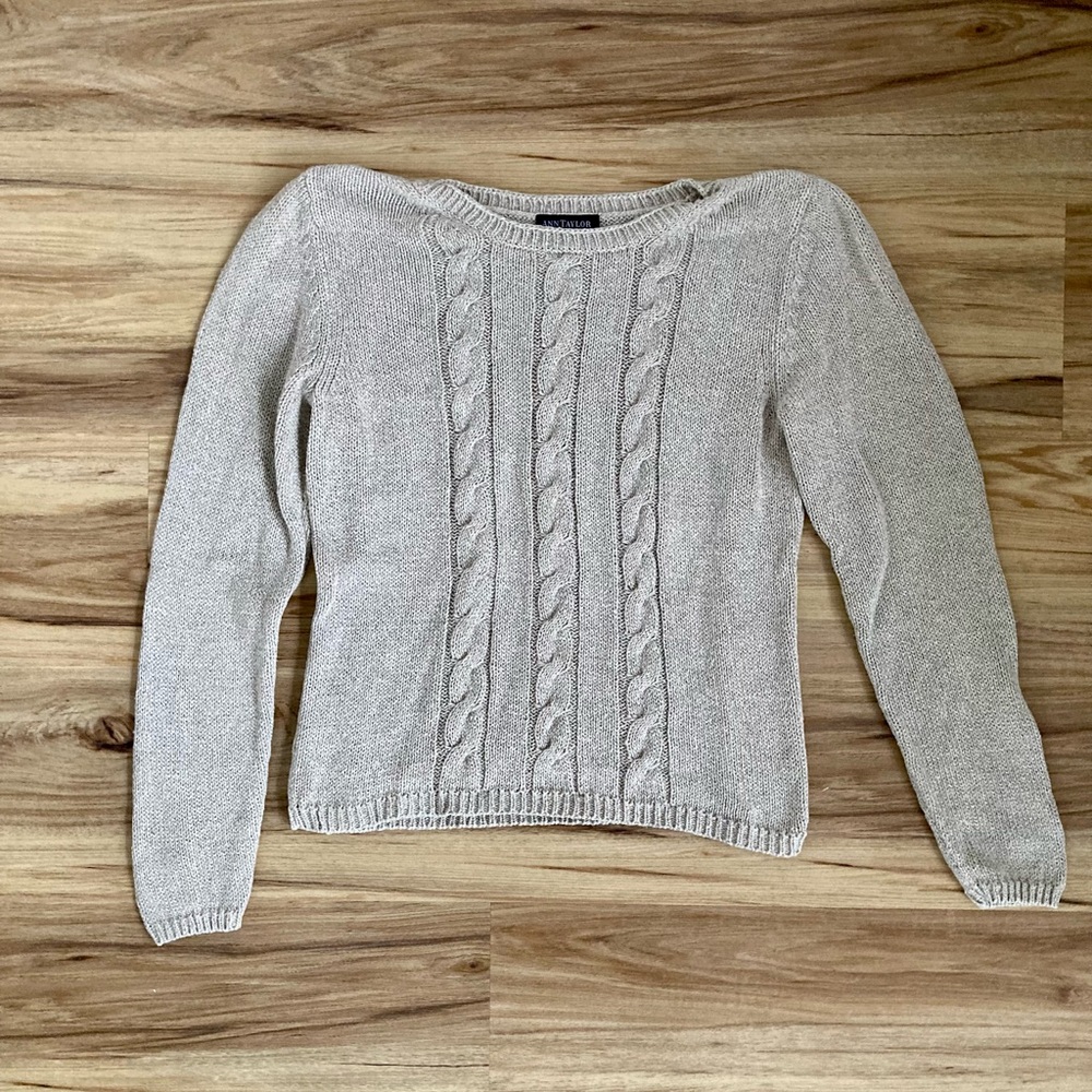 Ann Taylor Sweater, Linen/Cotton Blend